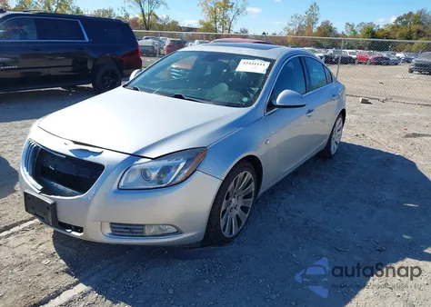 2011 Buick Regal Cxl Turbo Russelsheim из США, поврежденный, VIN W04G15GV6B1126316